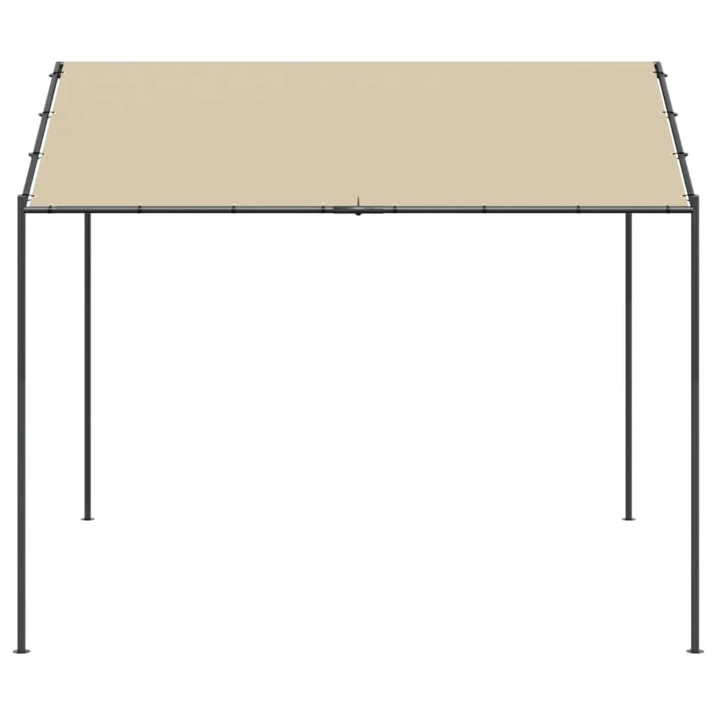 Canopy Tent Beige 4x4 m Steel and Fabric