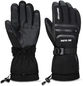 Cevapro -40℉ Waterproof Ski Gloves, Winter Gloves Men Women for Snowboarding