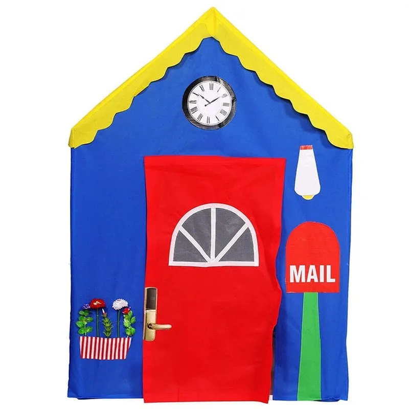 Combo of 2 MY SWEET HOME Printed Printed Play Tent House With Rechargeable USB Mini Star Laser Light for Kids