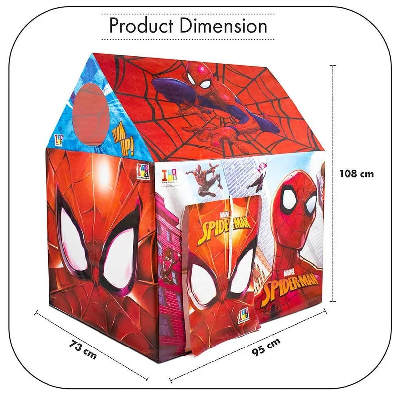 Combo of 2 Spider Man Printed Printed Play Tent House With Rechargeable USB Mini Star Laser Light for Kids