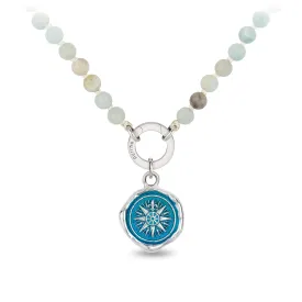 Direction Sautoir Necklace - Capri Blue