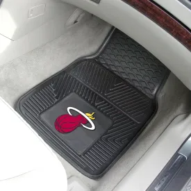 Fanmats Miami Heat Heavy Duty Car Mat Set - 2 Pieces