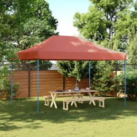 Foldable Party Tent Pop-Up Terracotta 440x292x315 cm