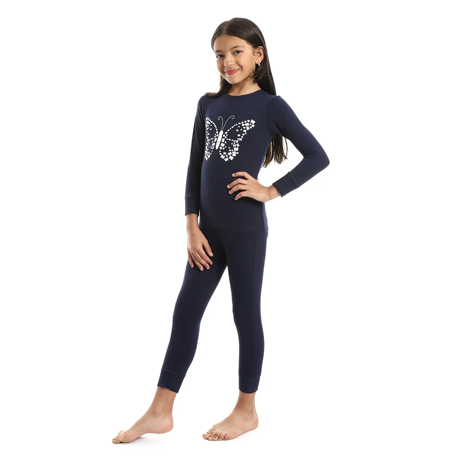 Girls Thermal Set - Navy