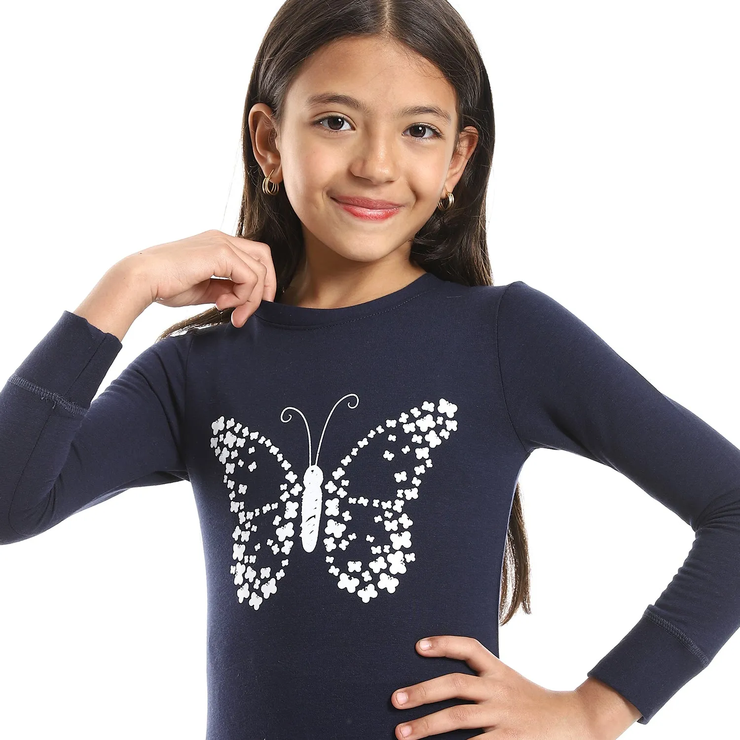 Girls Thermal Set - Navy