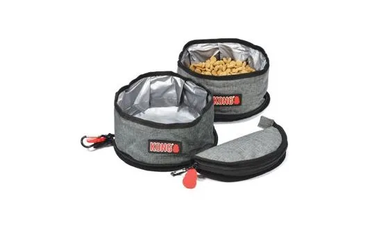 KONG Travel Fold-Up Dog Bowl