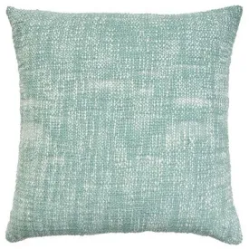 New - Mina Victory Woven Basketweave Indoor Outdoor Throw Pillow 18" x 18" Turquoise