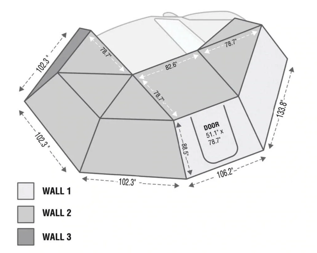 Nomadic Awning 270 Awning & Wall 1, 2, & 3, Mounting Brackets - Passenger Side