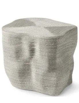 Organic Rope Wrapped Outdoor Side Table