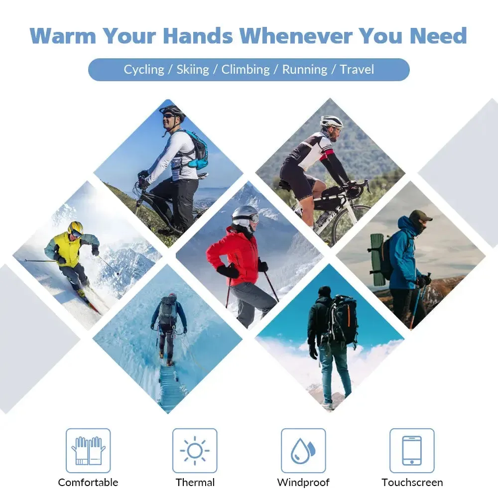 Outdoor Winter Gloves Motorcycle Warm Gloves Men Waterproof Thermal Guantes Gloves Non-Slip Touch Screen Cycling Bike Gloves