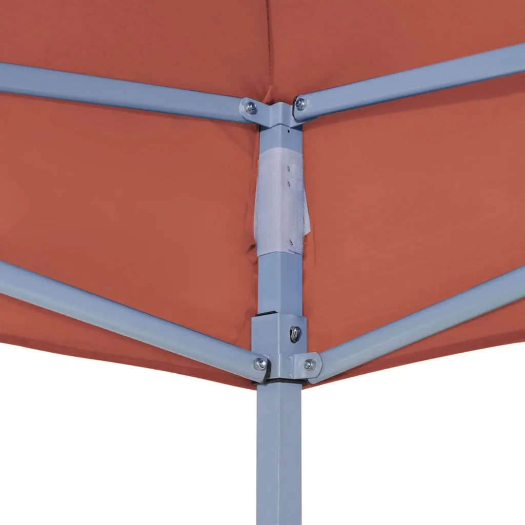 Party Tent Roof 3x3 m Terracotta 270 g/m²