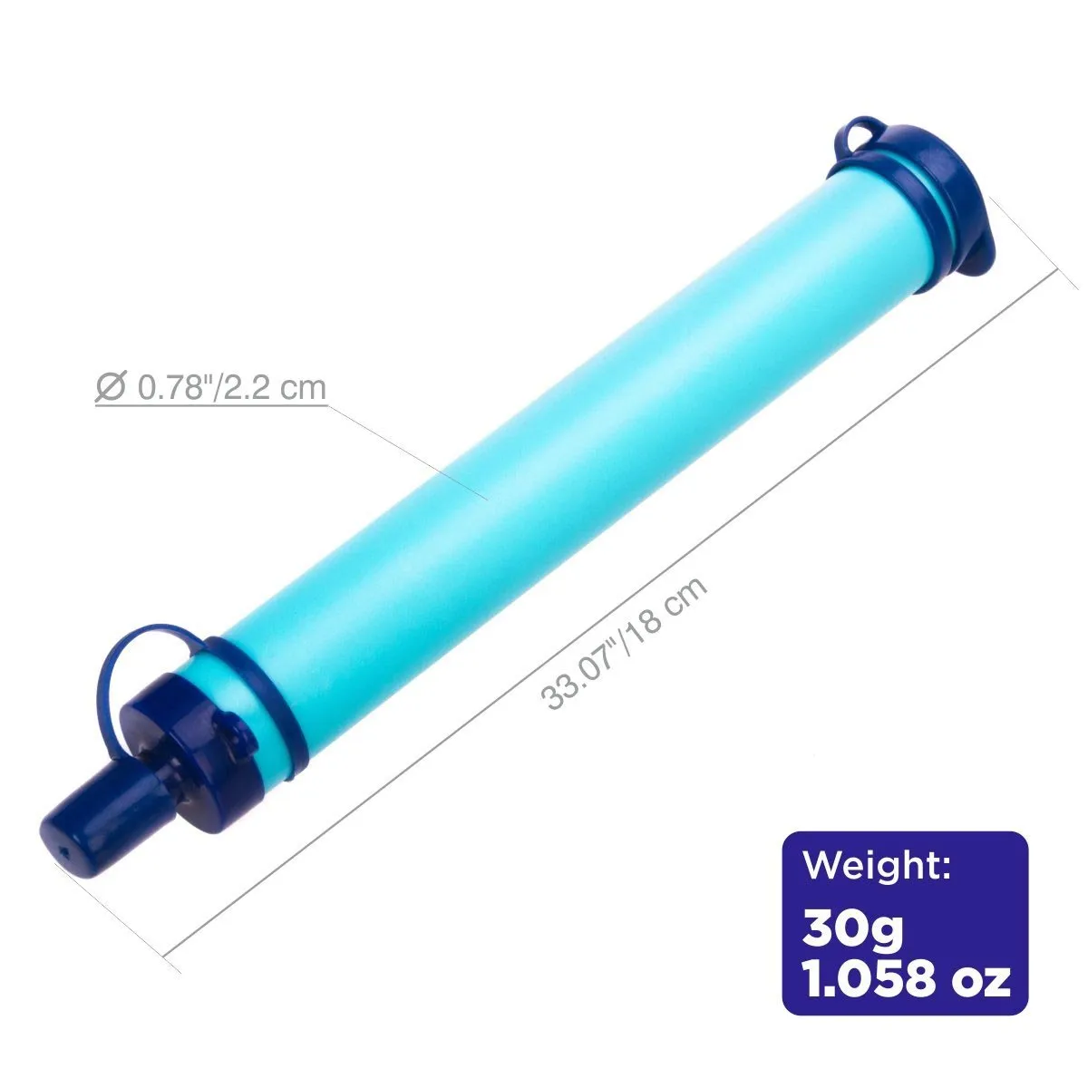 Personal Portable Water Filter for Camping, Water Purifier