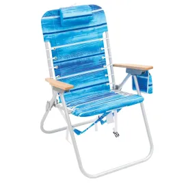 RIO Gear | 4-Position Hi-Boy Backpack Beach Chair - Stripe