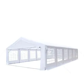 TMG Industrial 20' x 40' Heavy Duty Outdoor Party Tent with Removable Sidewalls and Roll-Up Doors, 11 oz PE Cover, 6’6” Overhead, 10’ Peak Ceiling, TMG-PT2040F